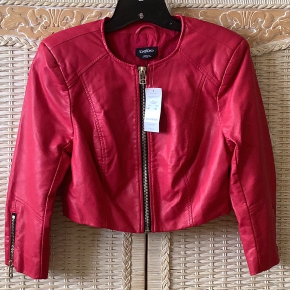 bebe Jackets & Blazers - Sexy Hot Pink Cropped Jacket by bebe 💕💕💕💕